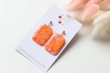 Load image into Gallery viewer, Rectangle Resin Dangle Earrings
