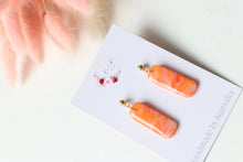 Load image into Gallery viewer, Round Edge Rectangle Resin Dangle Earrings
