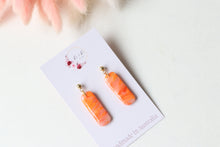 Load image into Gallery viewer, Round Edge Rectangle Resin Dangle Earrings
