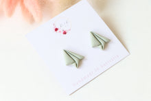 Load image into Gallery viewer, Classic Paper Plane Stud Earrings
