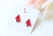Load image into Gallery viewer, Classic Paper Plane Stud Earrings
