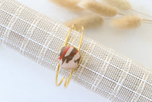Load image into Gallery viewer, Water Blue | Orange | White Bracelet Bangle
