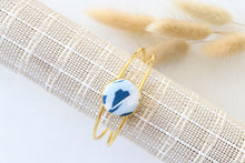 Load image into Gallery viewer, Water Blue | Orange | White Bracelet Bangle
