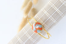 Load image into Gallery viewer, Water Blue | Orange | White Bracelet Bangle
