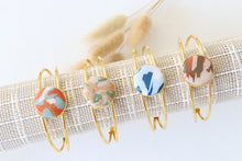 Load image into Gallery viewer, Water Blue | Orange | White Bracelet Bangle
