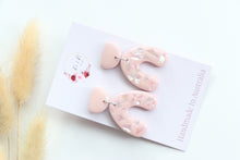 Load image into Gallery viewer, Pink Paua Iridescent Shell Earrings
