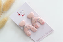 Load image into Gallery viewer, Pink Paua Iridescent Shell Earrings
