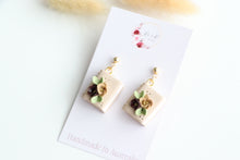 Load image into Gallery viewer, Beige Floral Book Earrings
