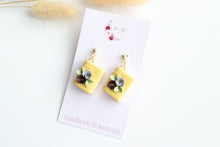 Load image into Gallery viewer, Yellow Floral Book Earrings
