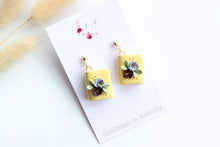 Load image into Gallery viewer, Yellow Floral Book Earrings
