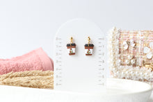 Load image into Gallery viewer, Christmas Tree Coffee Cup Earrings
