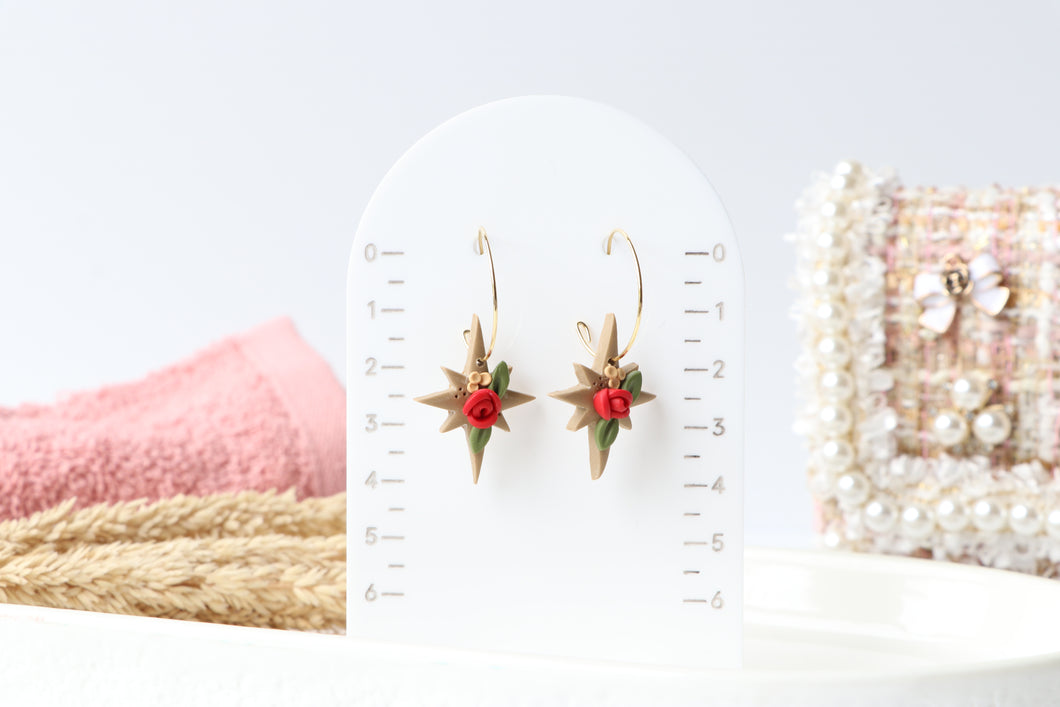 Star floral Earrings