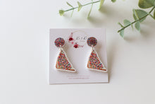 Load image into Gallery viewer, Rainbow Sprinkle Sandwich Earrings
