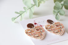 Load image into Gallery viewer, Stacked Booked Earrings
