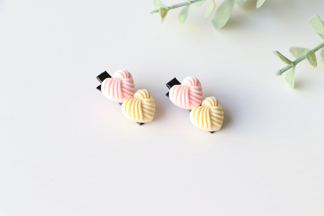 Pink and Cream Clips