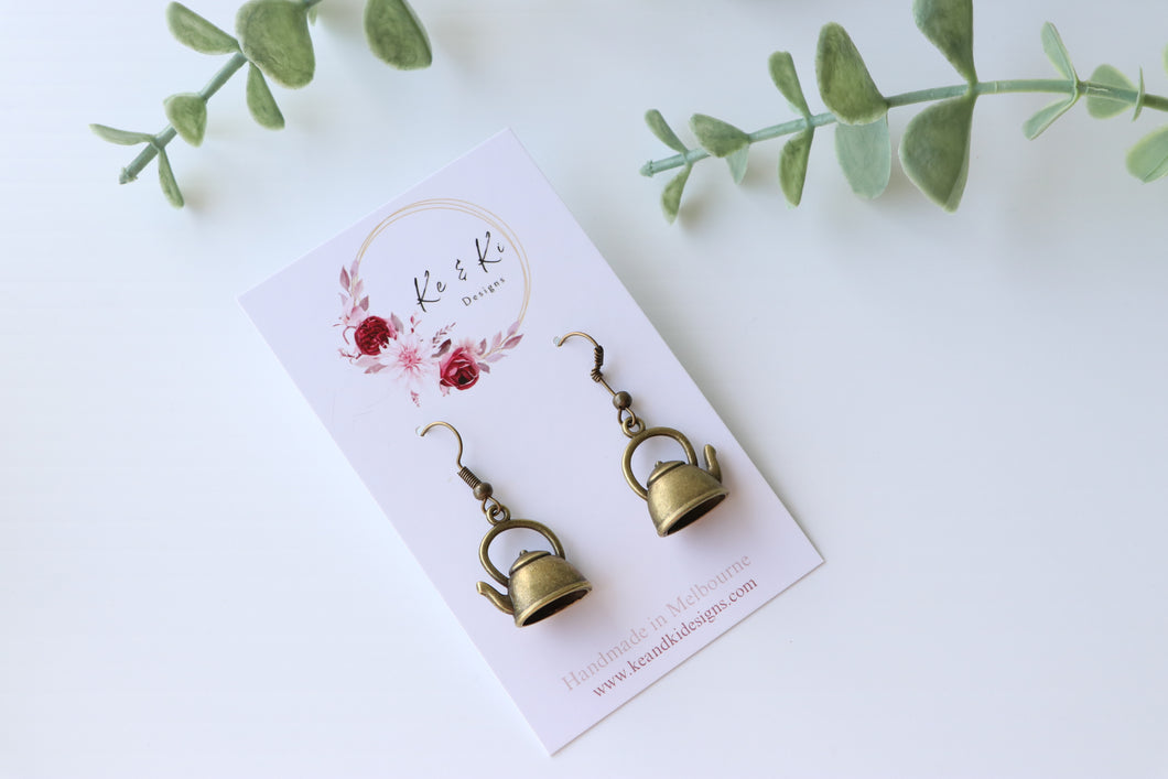 Antique Teapot Earrings