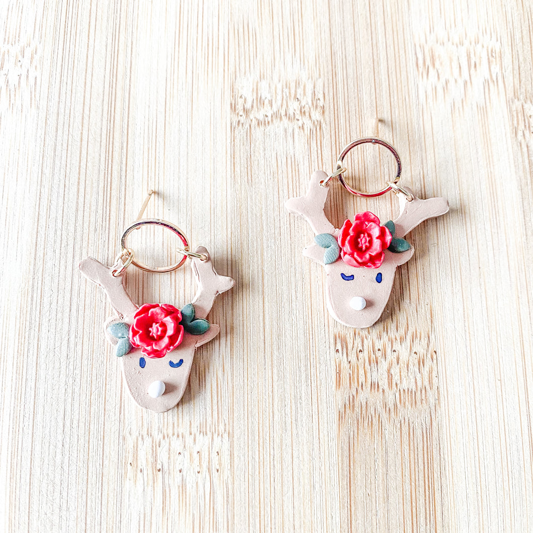 Reindeer Hanger Earrings